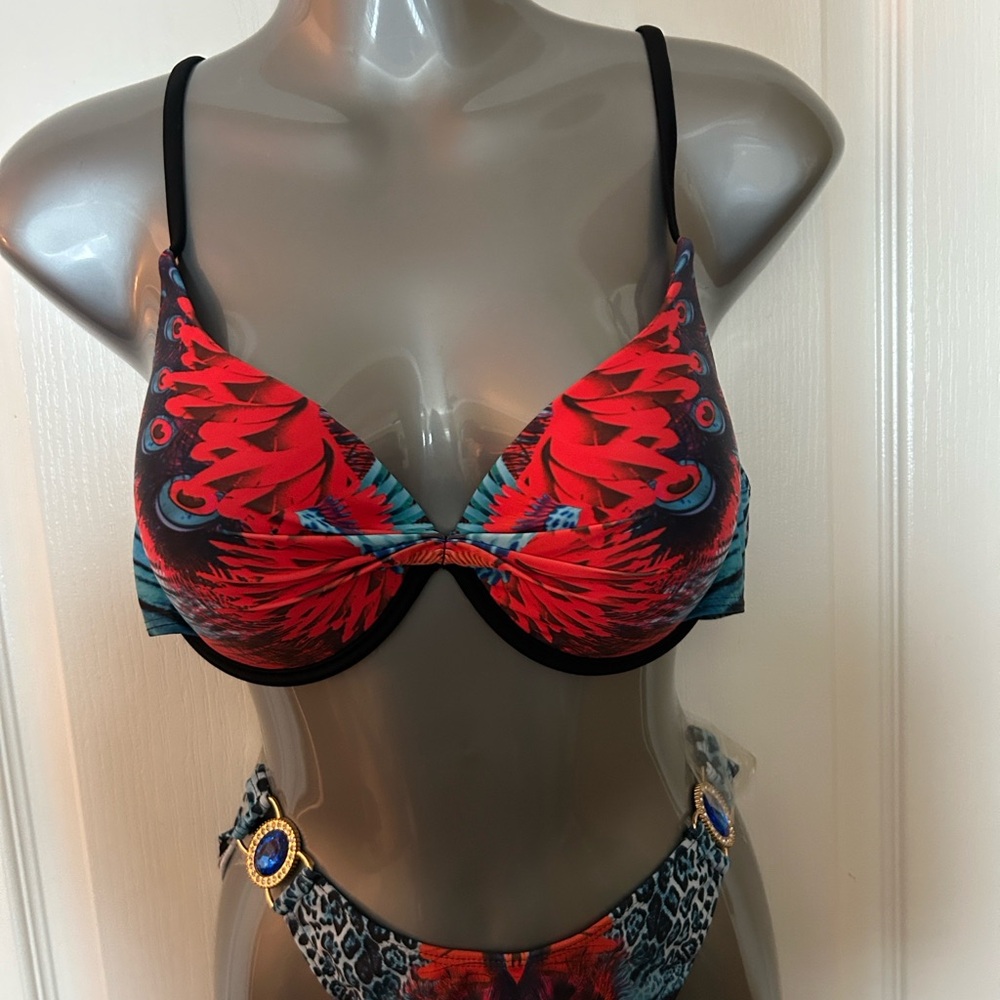 Miami Swim Red and Black 👙